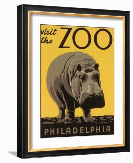 Visit the Philadelphia Zoo-null-Framed Art Print