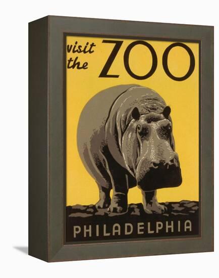 Visit the Philadelphia Zoo-null-Framed Stretched Canvas