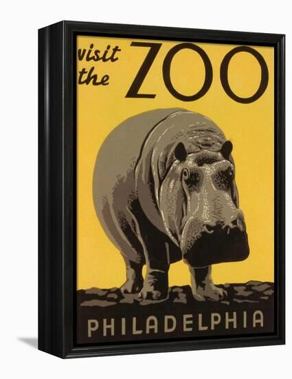 Visit the Philadelphia Zoo-null-Framed Stretched Canvas