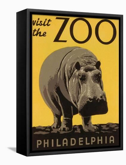 Visit the Philadelphia Zoo-null-Framed Stretched Canvas