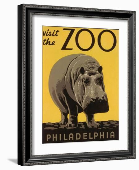 Visit the Philadelphia Zoo-null-Framed Art Print