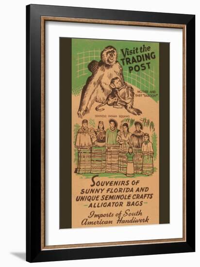 Visit The Trading Post-null-Framed Art Print