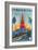 Visit the Ussr Travel Poster-null-Framed Art Print