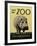 Visit the Zoo - Hippo-The Vintage Collection-Framed Art Print