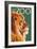 Visit the Zoo, Lion Up Close-Lantern Press-Framed Premium Giclee Print