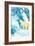 Visit the Zoo, Polar Bear and Cub-Lantern Press-Framed Premium Giclee Print