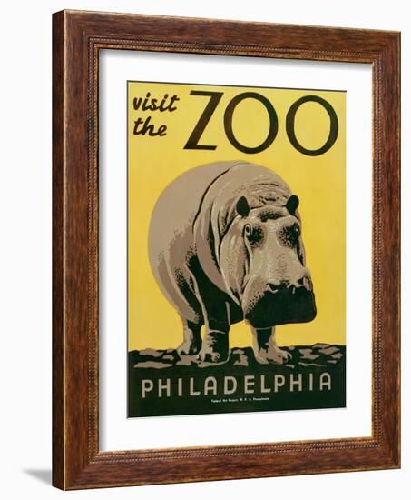 Visit the Zoo-null-Framed Art Print