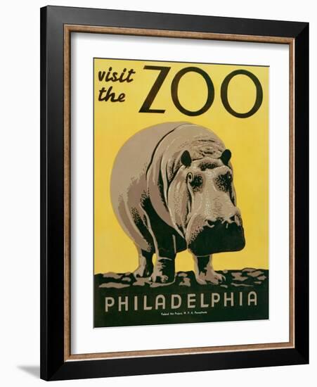 Visit the Zoo-null-Framed Art Print