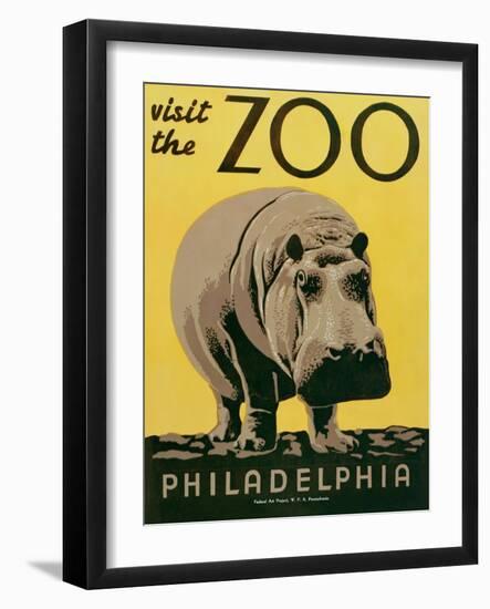 Visit the Zoo--Framed Art Print
