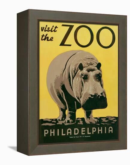 Visit the Zoo-null-Framed Stretched Canvas