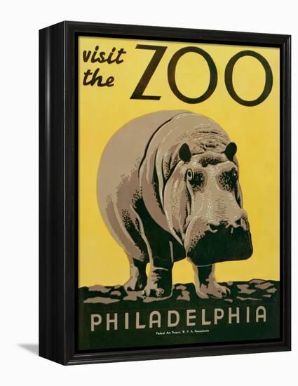Visit the Zoo-null-Framed Stretched Canvas