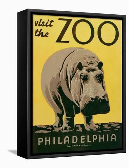 Visit the Zoo-null-Framed Stretched Canvas