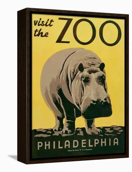 Visit the Zoo-null-Framed Stretched Canvas