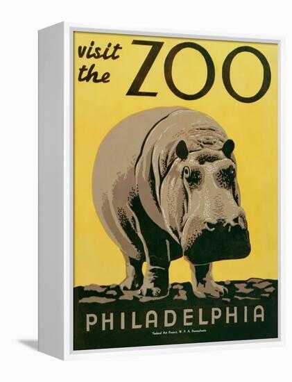 Visit the Zoo-null-Framed Stretched Canvas