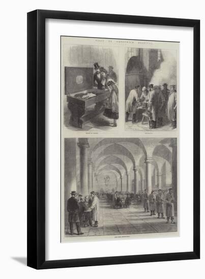 Visit to Greenwich Hospital-null-Framed Giclee Print