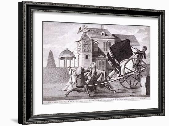 Visit to Mr Deputy - at His Modern Built Villas Near Clapham, London, C1750-null-Framed Giclee Print