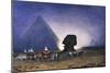 Visit to Sphinx in Giza, from Empress Eugenie of France's Journey in Egypt-Charles Theodore Frere-Mounted Giclee Print