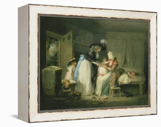 Visit to the Child at Nurse, C.1788-George Morland-Framed Premier Image Canvas