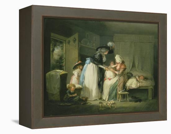 Visit to the Child at Nurse, C.1788-George Morland-Framed Premier Image Canvas