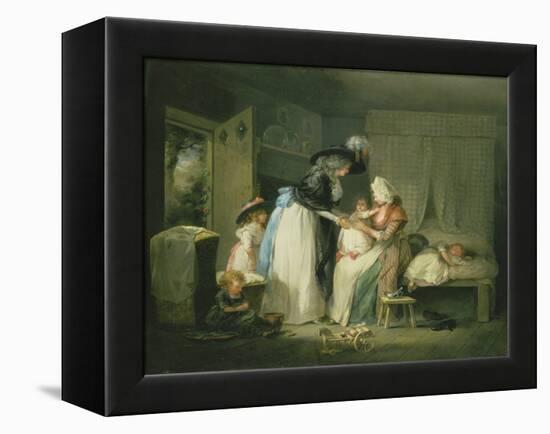 Visit to the Child at Nurse, C.1788-George Morland-Framed Premier Image Canvas