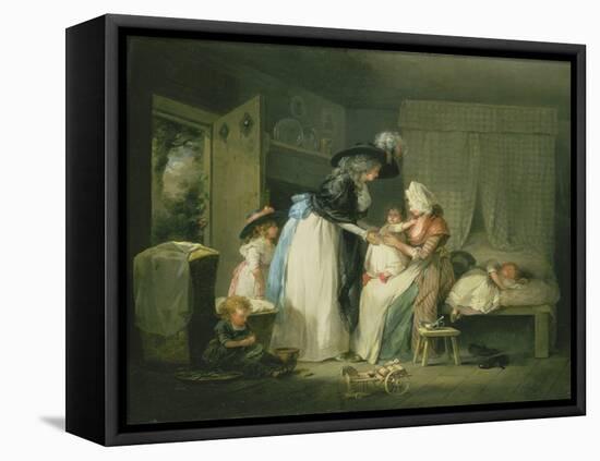 Visit to the Child at Nurse, C.1788-George Morland-Framed Premier Image Canvas