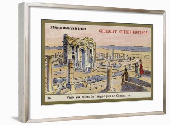 Visit to the Ruins of Timgad, Near Constantine-null-Framed Giclee Print