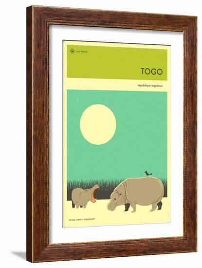 Visit Togo-Jazzberry Blue-Framed Premium Giclee Print