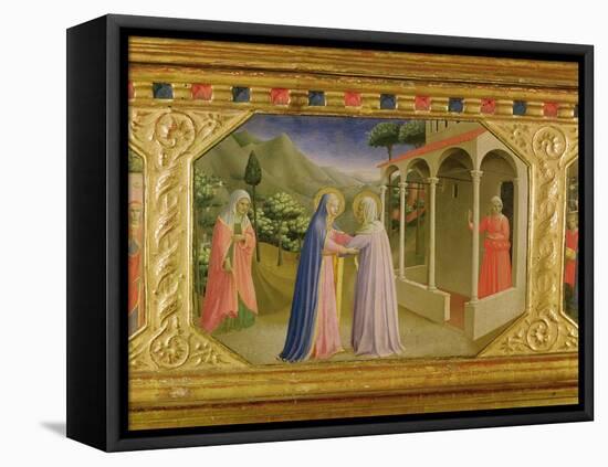 Visitation, from the Predella of the Annunciation Alterpiece, c. 1430-32 (Tempera & Gold on Panel)-Fra Angelico-Framed Premier Image Canvas