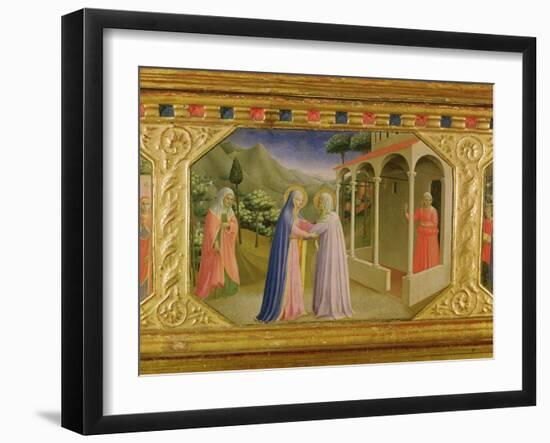 Visitation, from the Predella of the Annunciation Alterpiece, c. 1430-32 (Tempera & Gold on Panel)-Fra Angelico-Framed Giclee Print