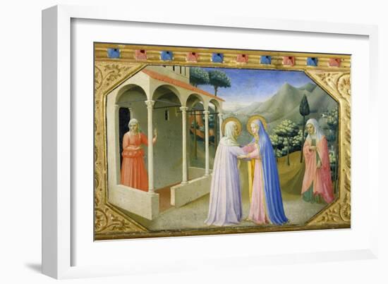 Visitation, from the Predella of the Annunciation Alterpiece-Fra Angelico-Framed Giclee Print