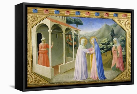 Visitation, from the Predella of the Annunciation Alterpiece-Fra Angelico-Framed Premier Image Canvas