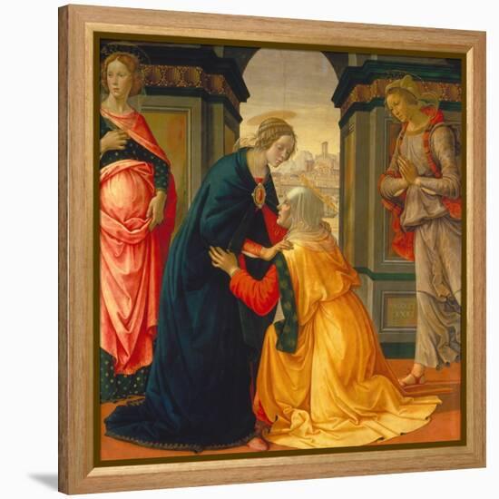 Visitation, with Maria Jakobaea and Maria Salome, 1491-Domenico Ghirlandaio-Framed Premier Image Canvas