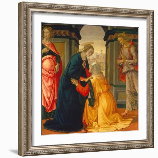 Visitation, with Maria Jakobaea and Maria Salome, 1491-Domenico Ghirlandaio-Framed Giclee Print