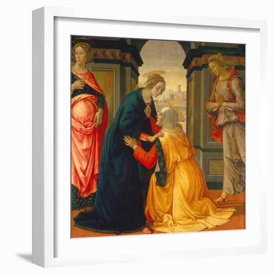 Visitation, with Maria Jakobaea and Maria Salome, 1491-Domenico Ghirlandaio-Framed Giclee Print