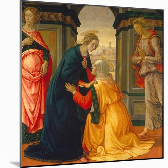 Visitation, with Maria Jakobaea and Maria Salome, 1491-Domenico Ghirlandaio-Mounted Giclee Print