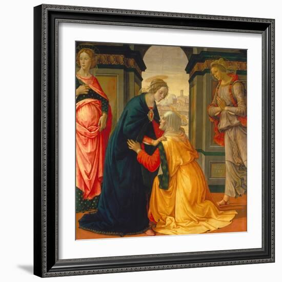 Visitation, with Maria Jakobaea and Maria Salome, 1491-Domenico Ghirlandaio-Framed Giclee Print