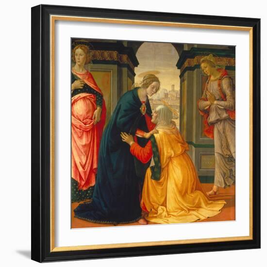 Visitation, with Maria Jakobaea and Maria Salome, 1491-Domenico Ghirlandaio-Framed Giclee Print