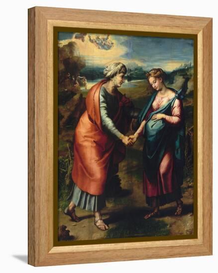 Visitation-Raphael-Framed Premier Image Canvas