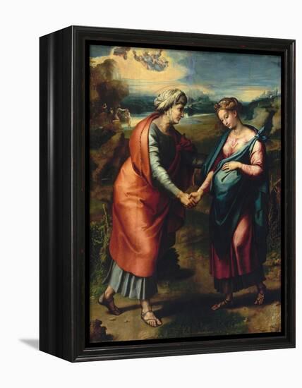 Visitation-Raphael-Framed Premier Image Canvas