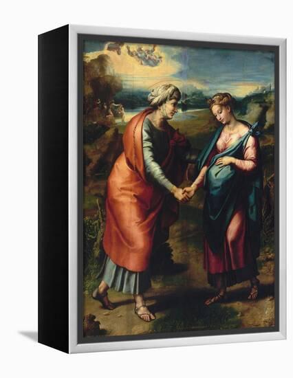 Visitation-Raphael-Framed Premier Image Canvas