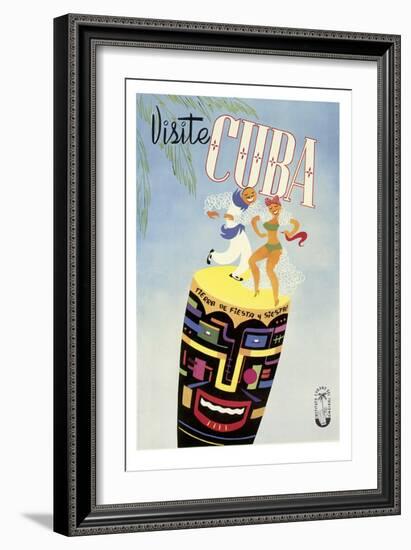 Visite Cuba-null-Framed Giclee Print