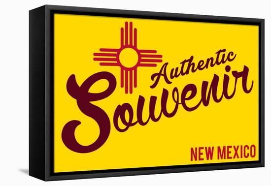 Visited New Mexico - Authentic Souvenir-Lantern Press-Framed Stretched Canvas