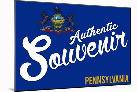 Visited Pennsylvania - Authentic Souvenir-Lantern Press-Mounted Art Print