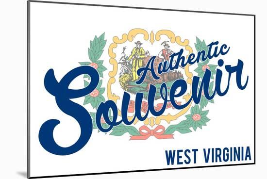 Visited West Virginia - Authentic Souvenir-Lantern Press-Mounted Art Print