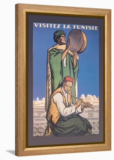 Visitez la Tunisie: Visit Tunisia-Jacques de la Neziere-Framed Stretched Canvas