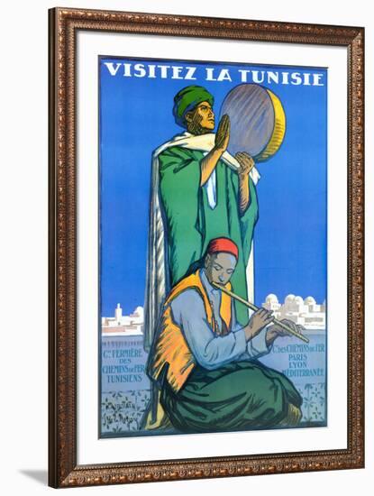 Visitez la Tunisie-Jacques de la Neziere-Framed Art Print