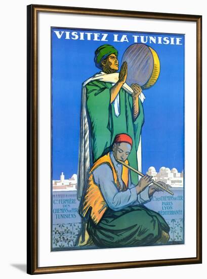 Visitez la Tunisie-Jacques de la Neziere-Framed Art Print