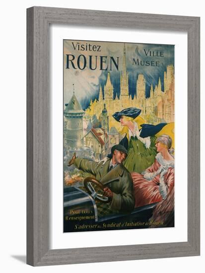 Visitez Rouen, circa 1910-P. Bonnet-Framed Giclee Print