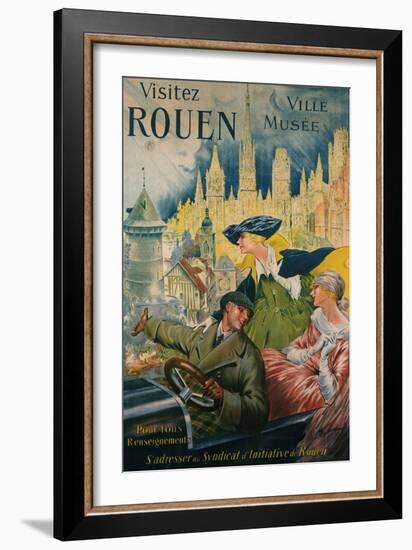 Visitez Rouen, circa 1910-P. Bonnet-Framed Giclee Print