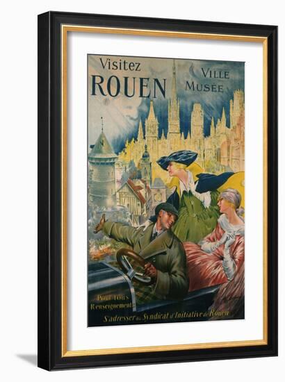 Visitez Rouen, circa 1910-P. Bonnet-Framed Giclee Print